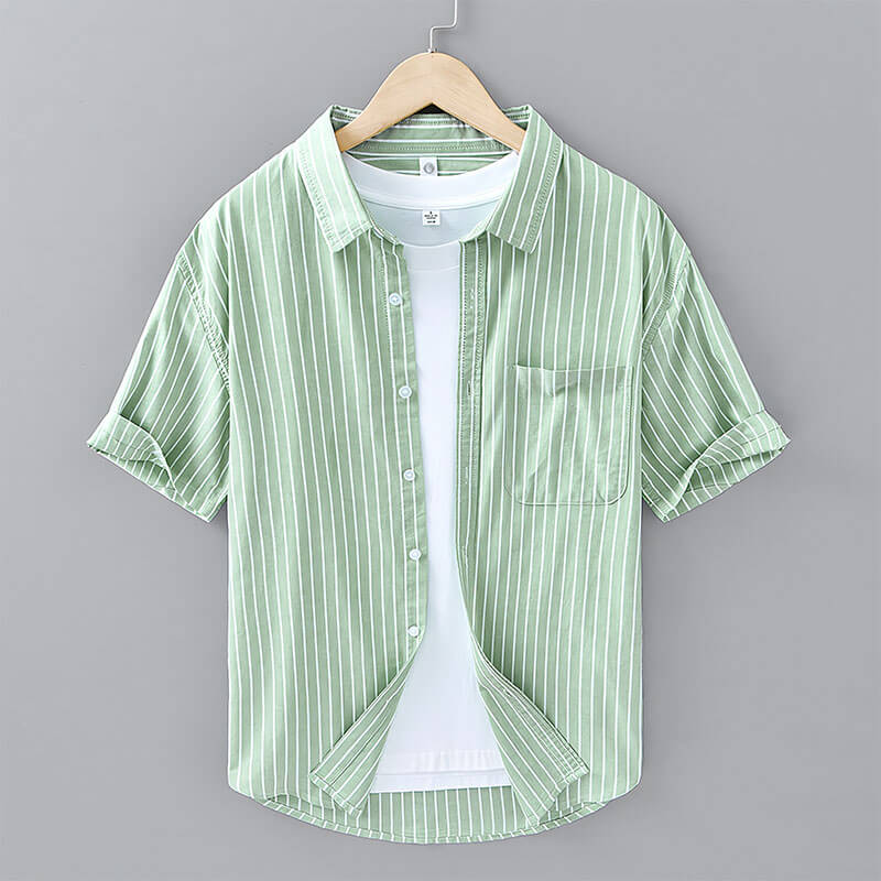 Hikari Stripe Cotton Shirt