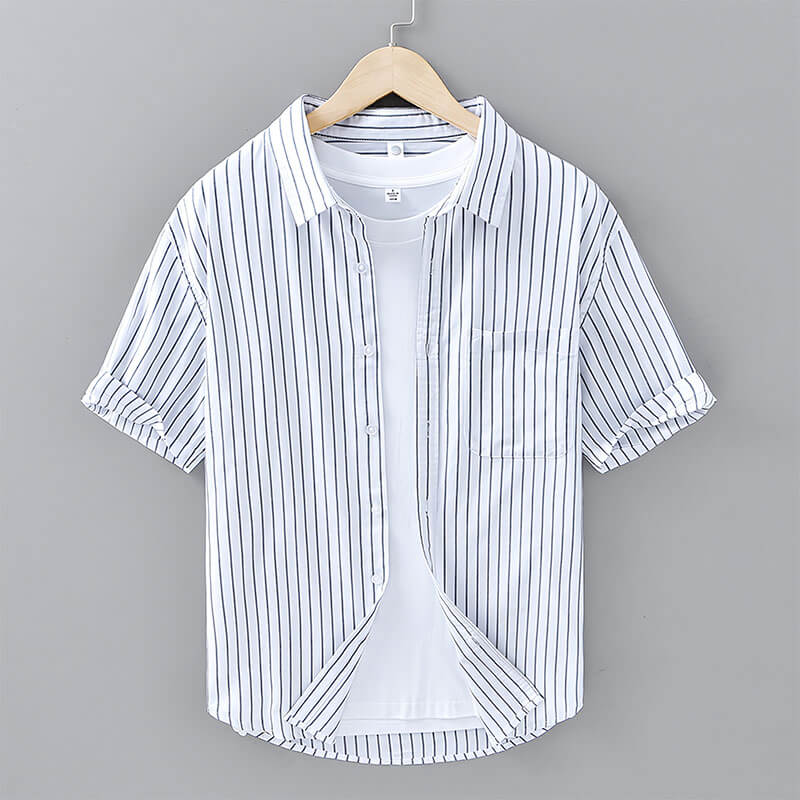 Hikari Stripe Cotton Shirt