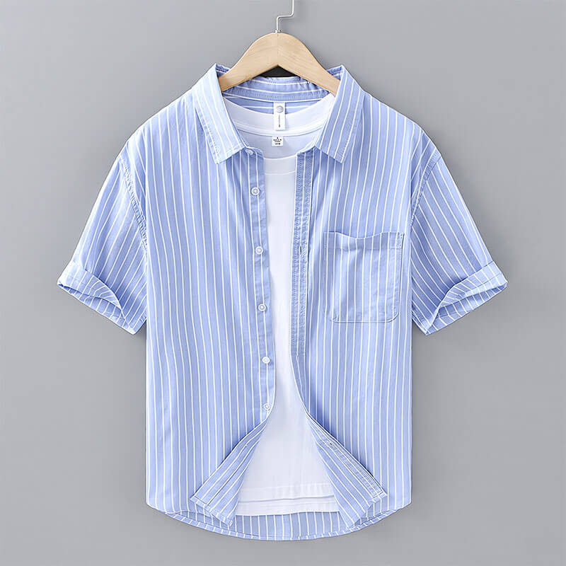 Hikari Stripe Cotton Shirt