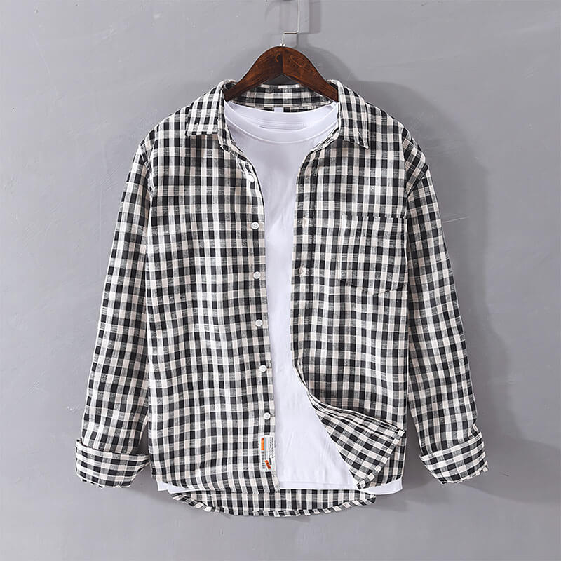 Versailles Checkered Cotton Shirt