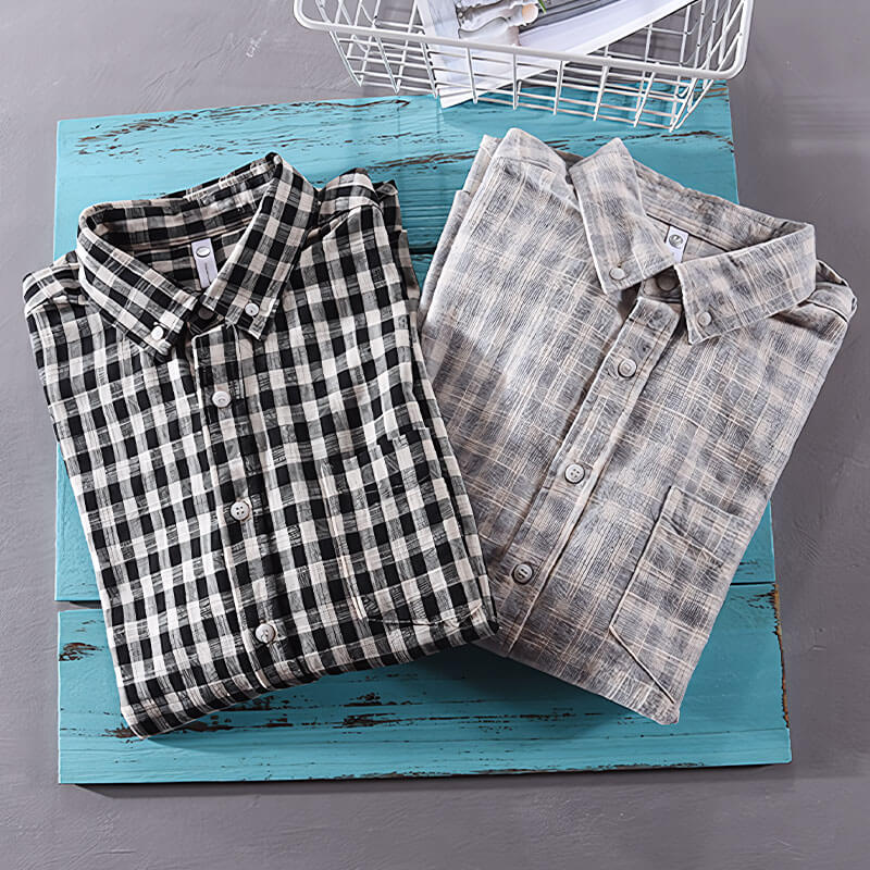 Versailles Checkered Cotton Shirt